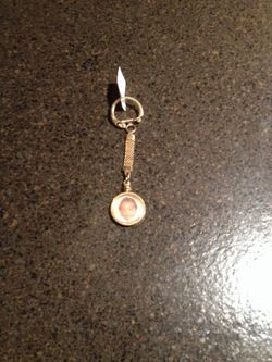 Picture gold key chain