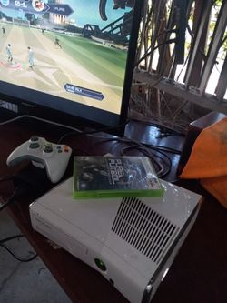 Xbox 360 Console with Controller and Game