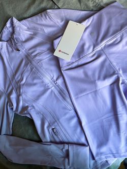 Lululemon Women’s Define jacket lavender set with shorts brand new with tags ! size 4