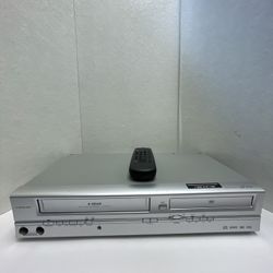 Funai SV2000 WV805 VCR VHS Recorder DVD Player Combo With VCR Remote READ TESTED