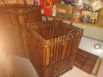 Bamboo vintage baskets