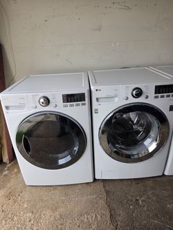 LG front load washer and GAS dryer