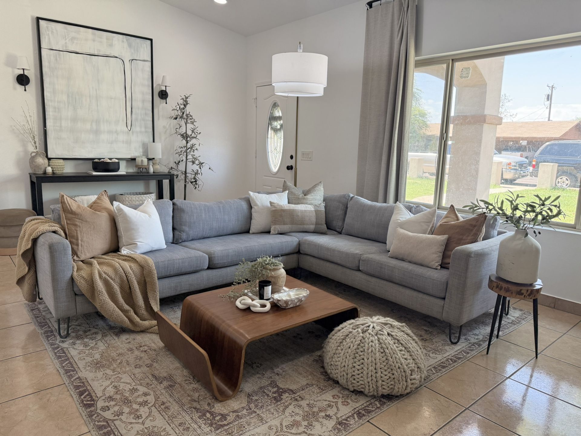 Gray Sectional Couch 