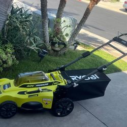 └➤➤➤ Ryobi Cordless Push Lawn Mower | 20” | 40-Volt w/ Whisper-Quiet D