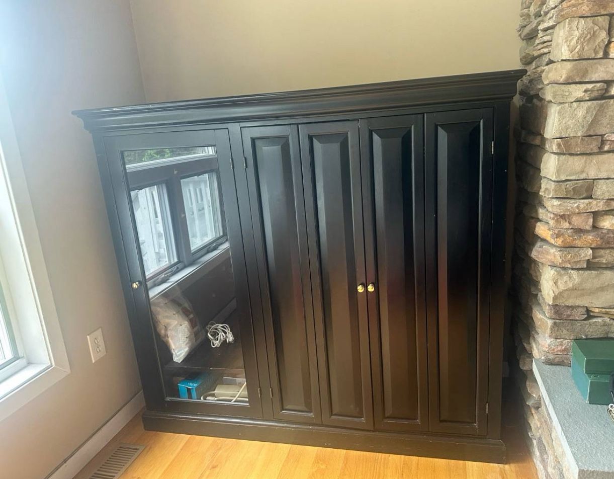Black Storage Cabinet  