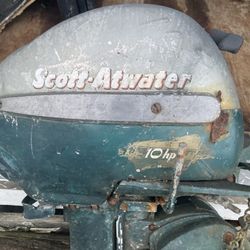 Scott Atwater Bail A Matic 10hp Boat Motor - $30 
