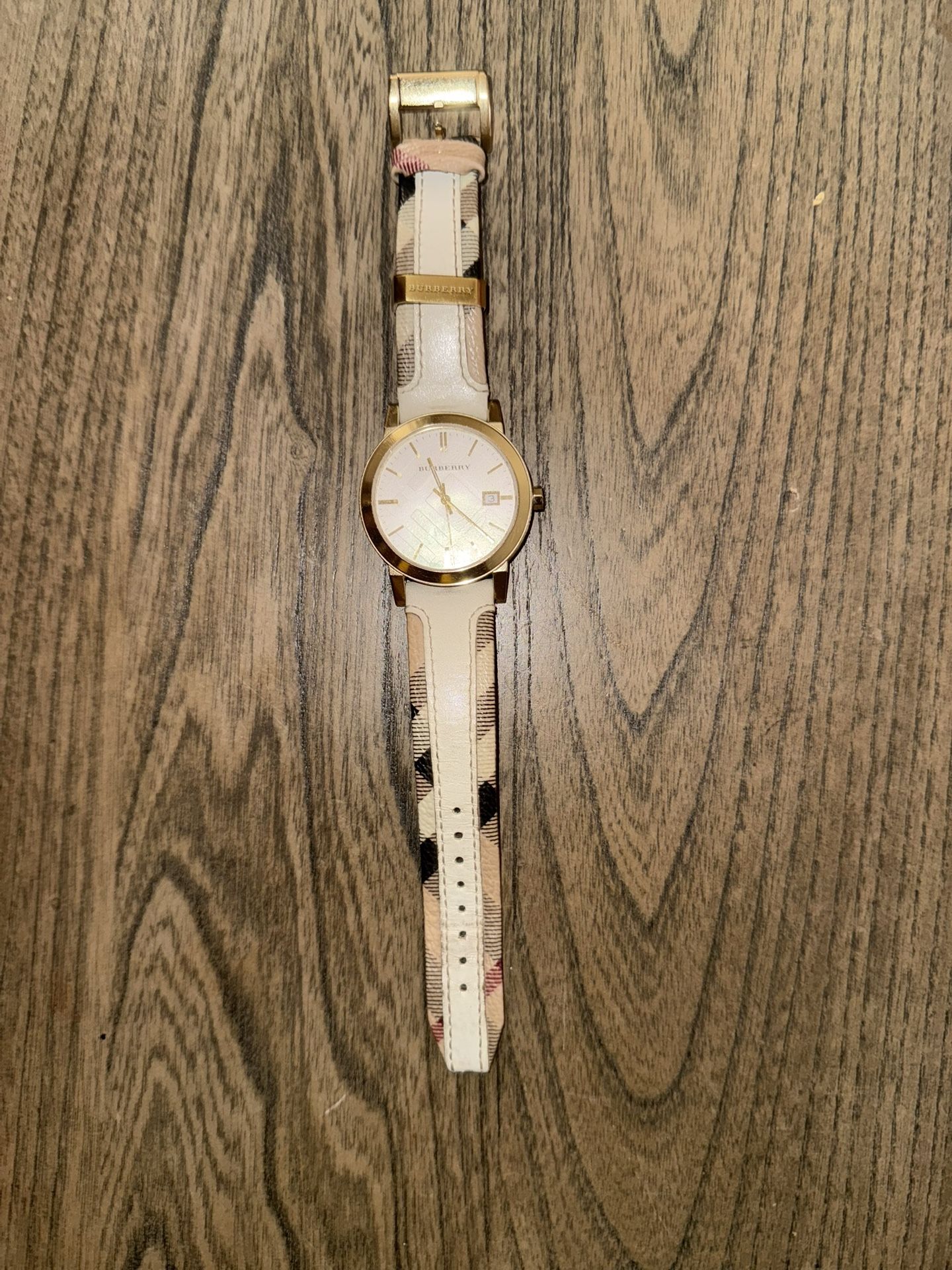 Burberry Women's Double Leather Analog Quartz Watch 34mm BU9110