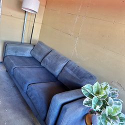 Mid-Century Modern Bradley 81” Sofa – Charcoal – Deep & Extremely Comfortable