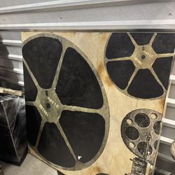 Classic Film Reel Art Piece
