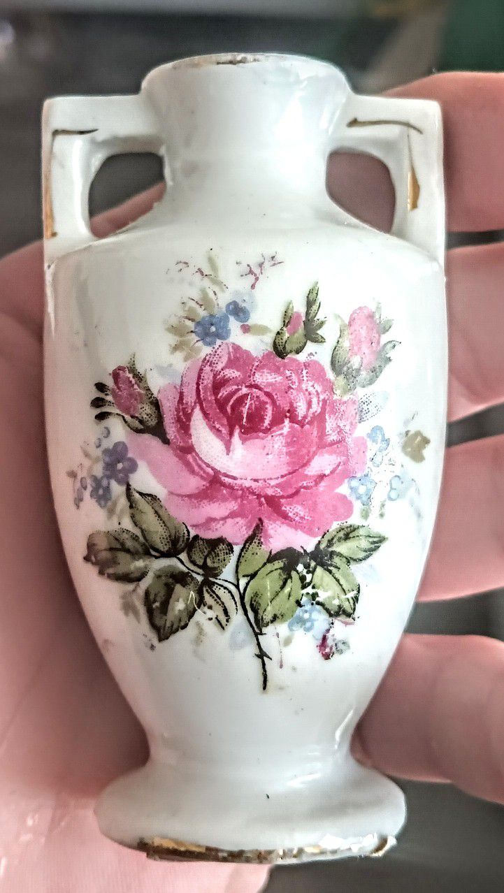 Miniature Japanese Style Porcelain Vase