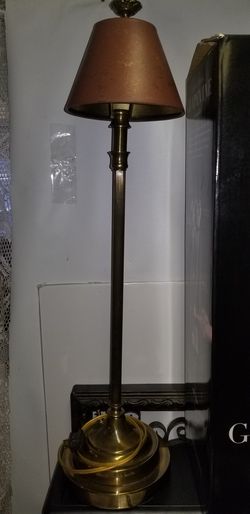 Table lamp small shade 30".
