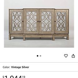 70” Mirrored Console