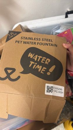Stainless Steel Pet Water Fountain 3.2L