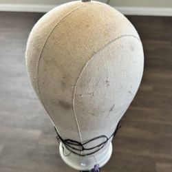 Wig Head Stand with Swivel Base – for Wig Making & Styling