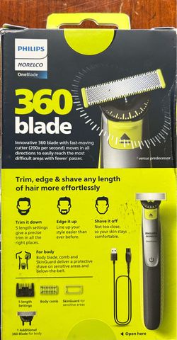 Philips Norelco OneBlade 360 Replacement Blades 2-Pack