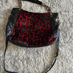 Michael Kors Red And Black Purse