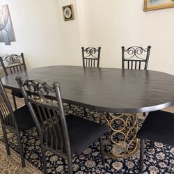 Dinning Table Set With 6 Chairs 