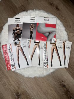 Wolford And Cecilia De Raphael Pantyhose Nylons Med