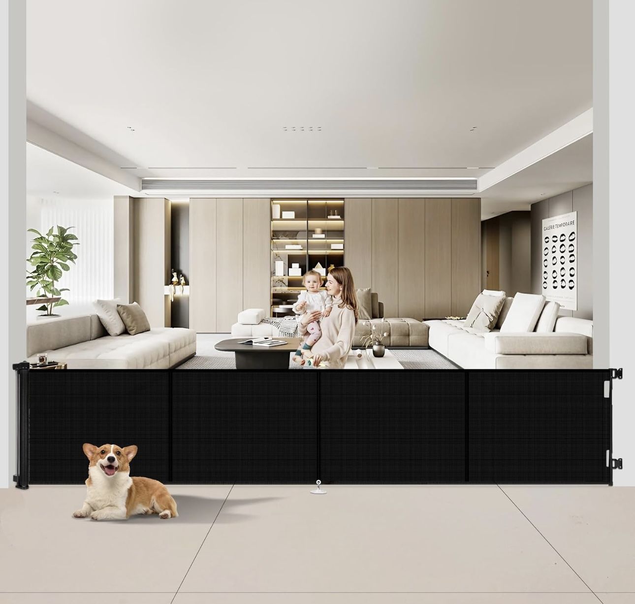 200 Inch Retractable Baby Gate/Retractable Gate