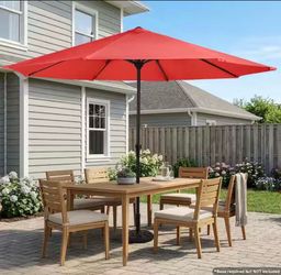 9ft Red Umbrella (Base is NOT Included)