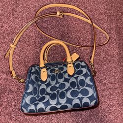 Coach Denim Mini Rowan