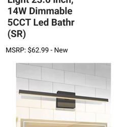 VOLISUN Modern Bathroom Vanity Light 23.6 inch, 14W Dimmable 5CCT