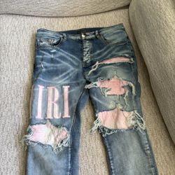 Pink/Silver - Amiri Jeans / Size 30