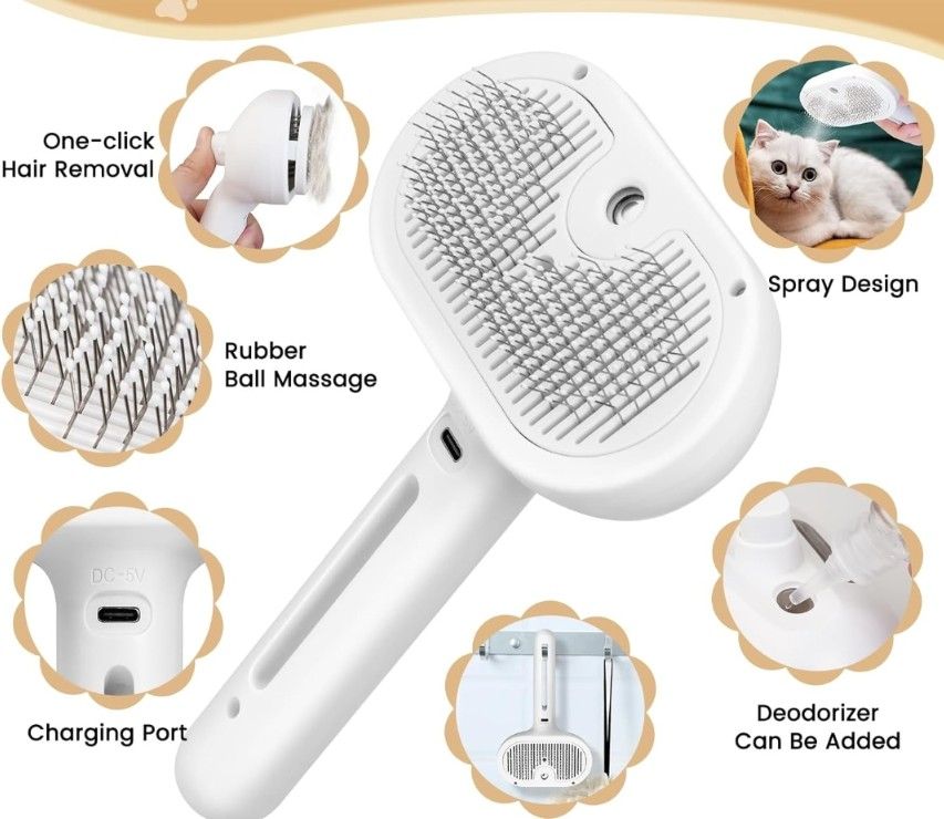 Cat Steam Brush 3 In 1