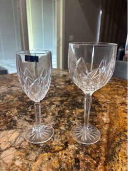 6 - 8 in & 6 - 9 in Waterford Crystal Wine Glasses