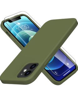 iPhone 12 Pro Max Case Simple Purple Dark Green