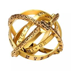 Horoscopic Gold Multi Layer Unique Ring 