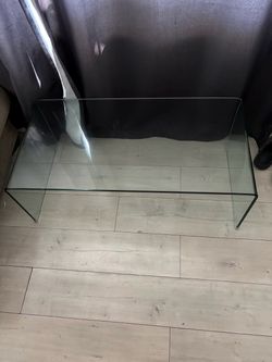 Glass living room table