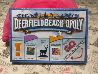 New, Sealed!! Deerfield Beach Opoly  Monopoly Game / Late for the Sky