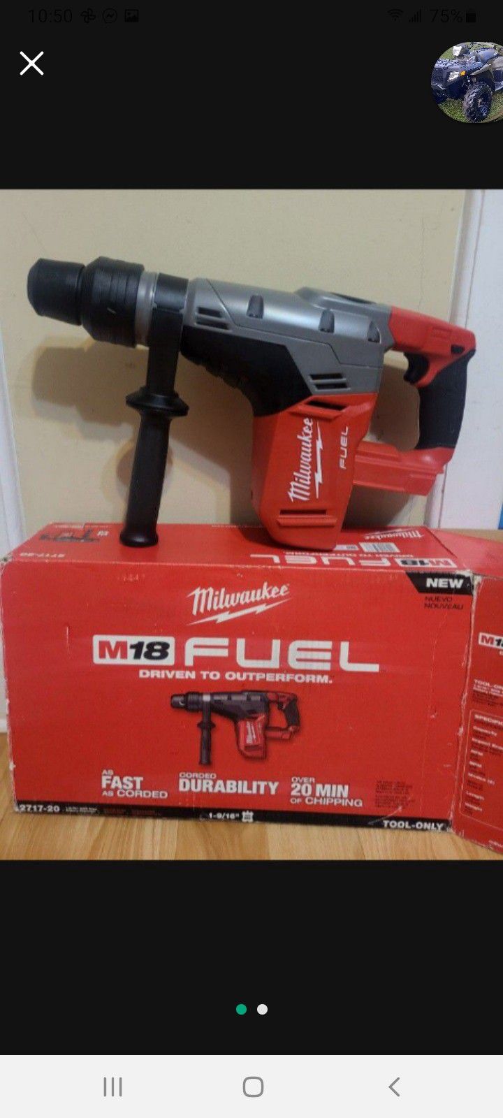 Milwaukee Rotary Hammerdrill 1-9/16
