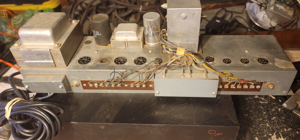VINTAGE HAMMOND M3 TUBE AMP CHASSIS AO-29-1H