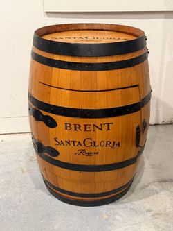 Wine Barrel with the wine rack