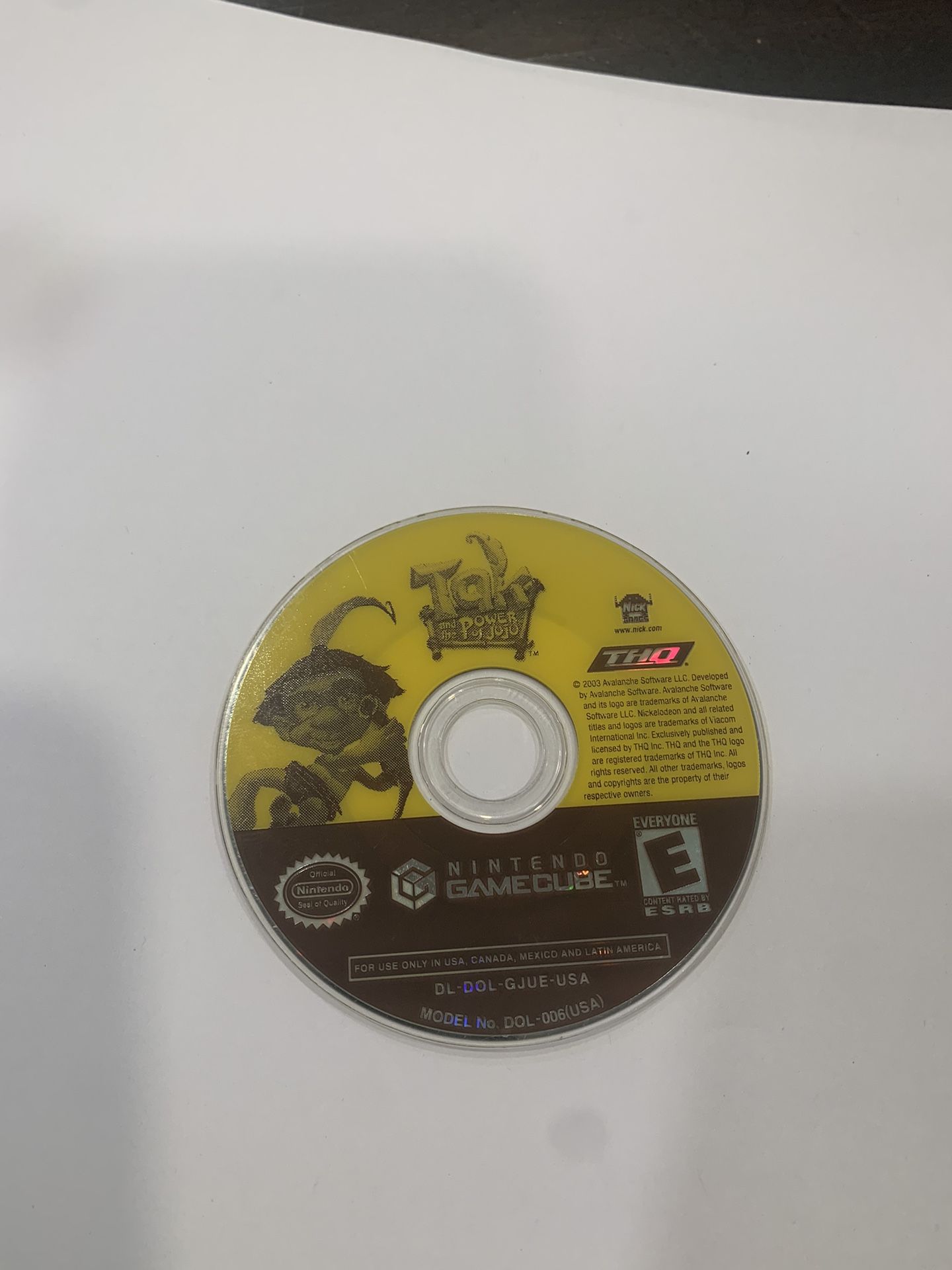 Tak and the Power of Juju (Nintendo GameCube, 2003) Disc Only - Tested & Works