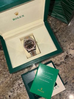 Rolex Datejust 36MM Chocolate Dial Diamond Bezel