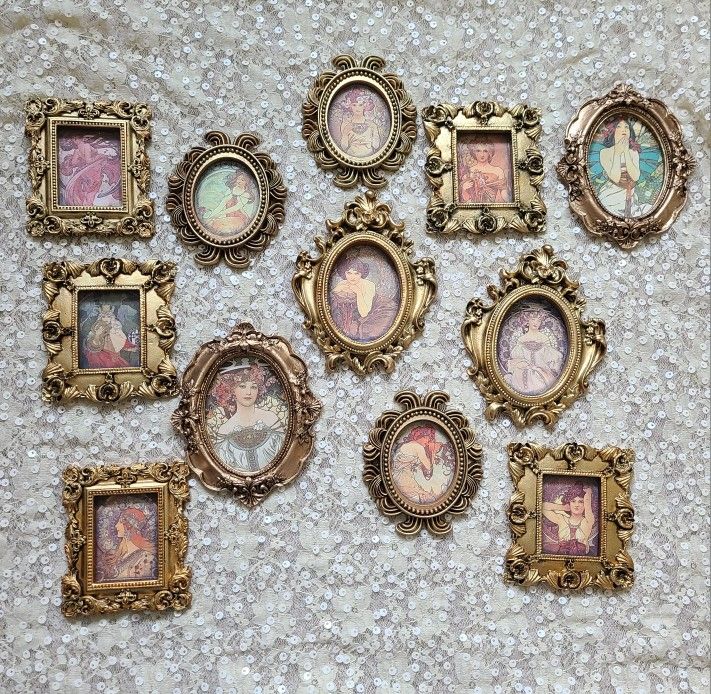 Alphonse Mucha Small Baroque Frames