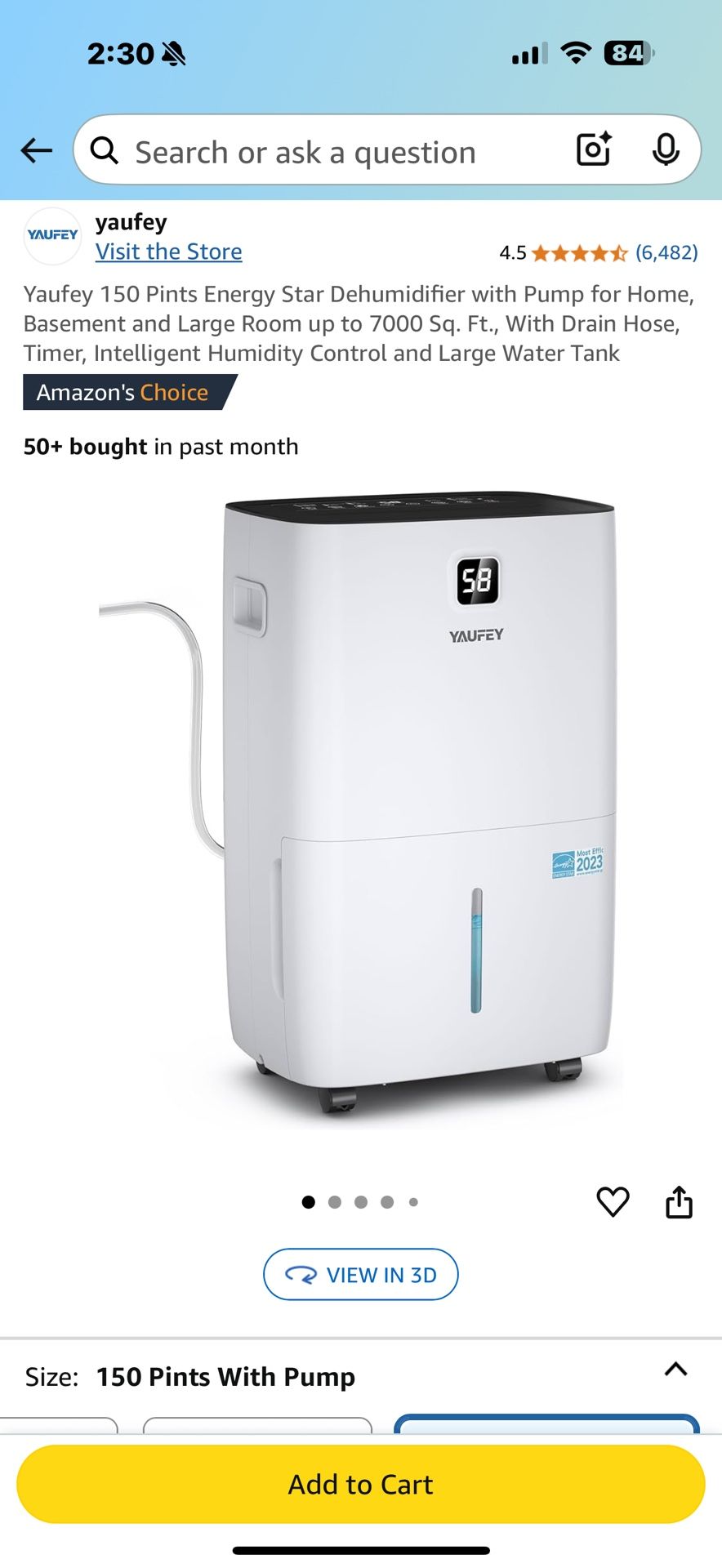 Yaufey Dehumidifier