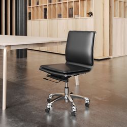 Lider Black Plus Armless Office Chair