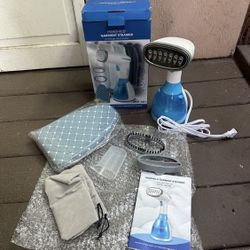 Steamer Iron Clothes Steamer Handheld Garment Steamer (Blue UK Plug)