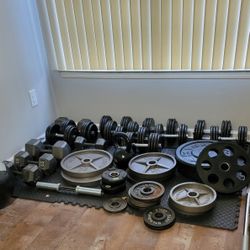 Home Gym Lot. Dumbbells & Weight Set. Barbell, Kettlebell, Med Ball & more. Bodybuilding/Hyrox/Crossfit.