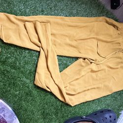 Yellow Women Dress Pants
