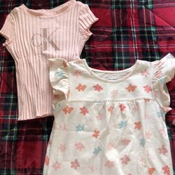 Calvin Klein Little Girls Shirts 
