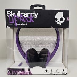 Lot of Brand New Skullcandy Supreme Sound Uprock Corded Mic Headphones in Purple - 4 units