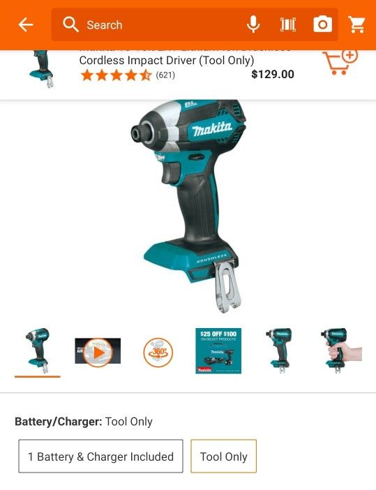 New Makita Impact Driver 1/4" XDT13 - Brushless