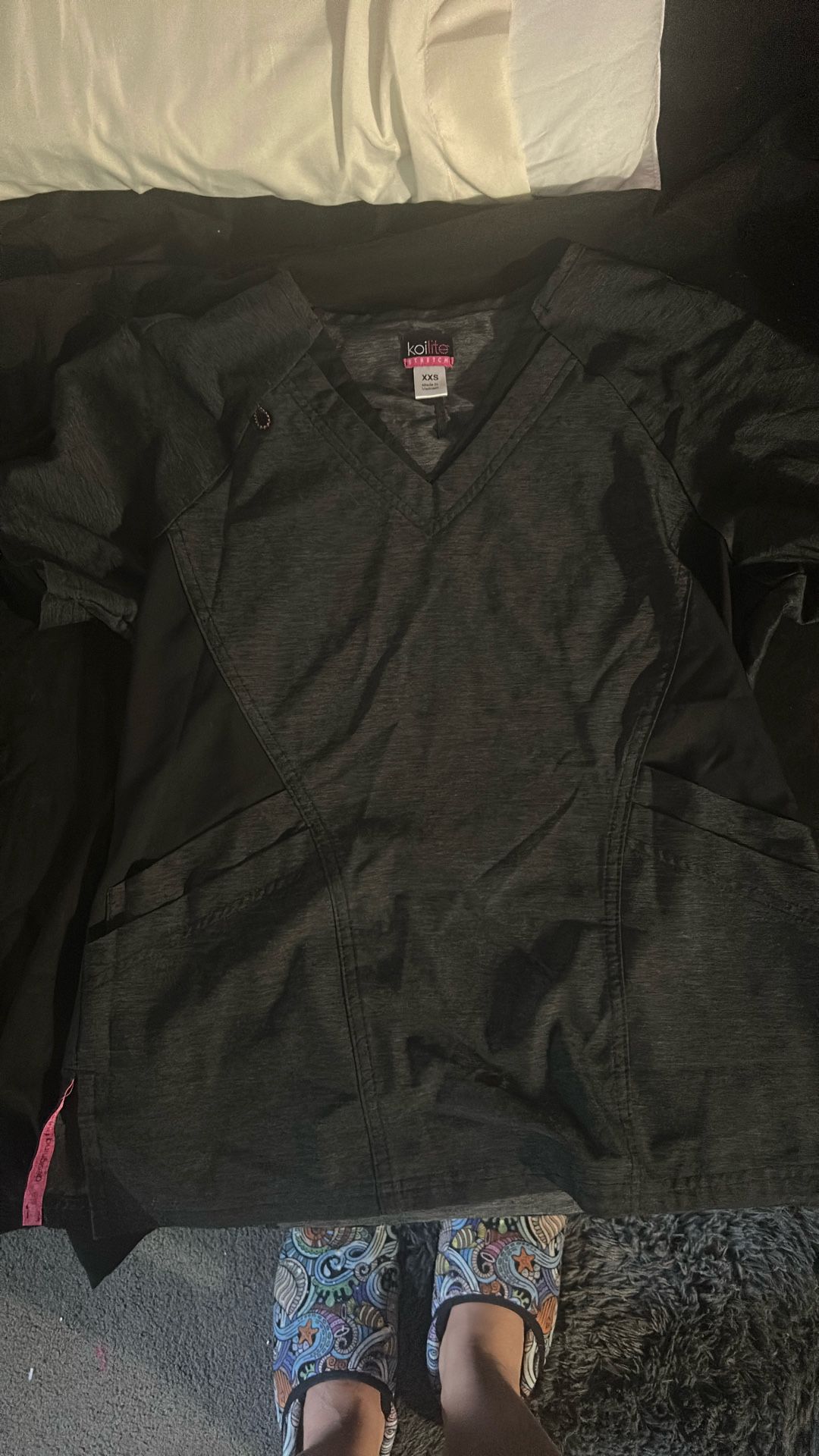Brand New Koiite Scrub Top Black (Size-XXS)