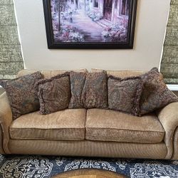 Mathis brothers Bernhardt Down Feather Sofa And Loveseat Set