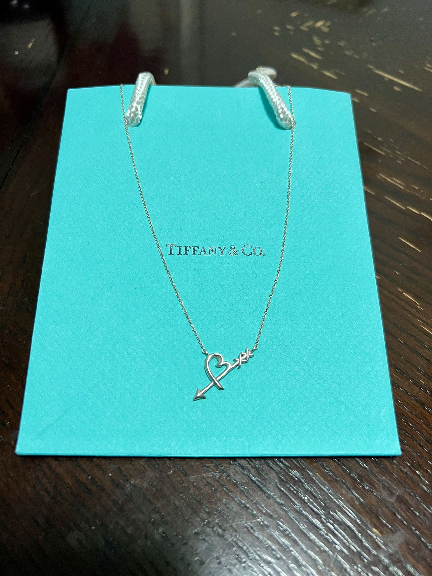 Tiffany & Co. Necklace Heart Arrow Silver 925